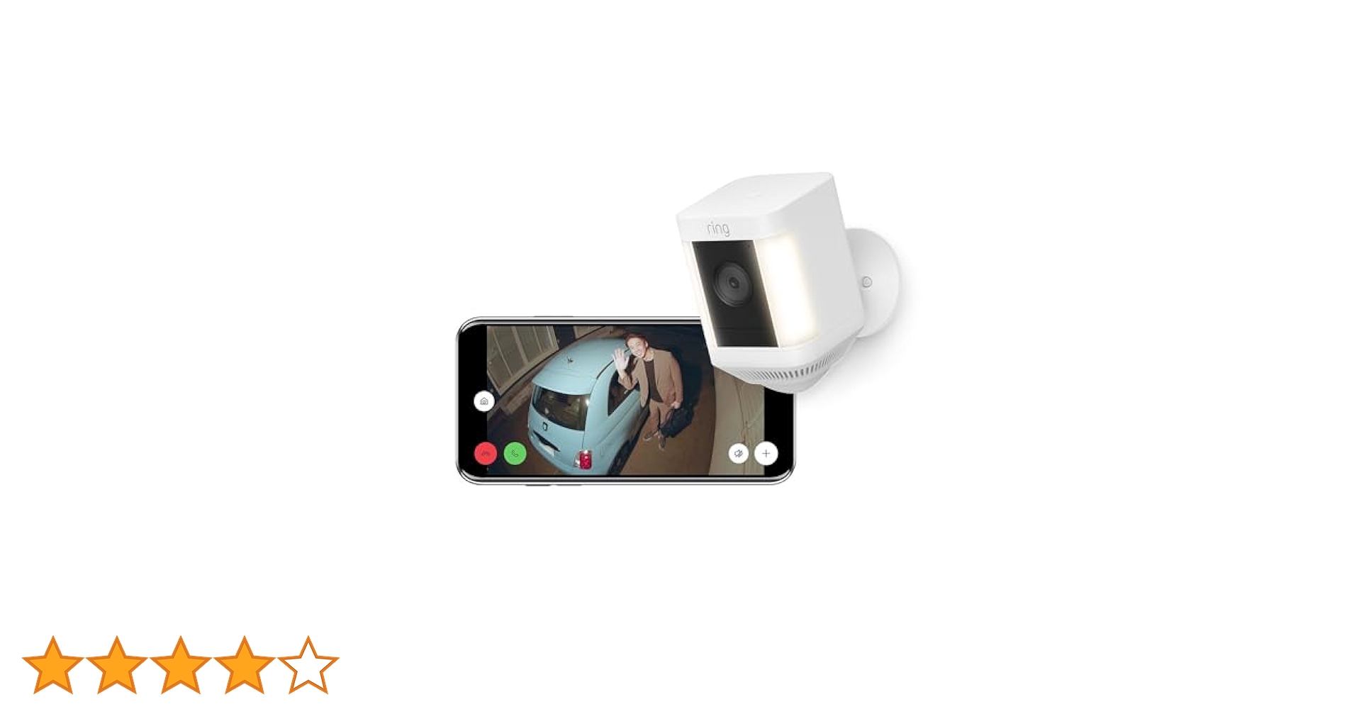 Ring 屋外用センサーライト付セキュリティカメラ+バッテリー+ソーラーパネル Amazon.co.jp: Ring Spotlight Cam Plus, Battery (リング